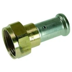 HENCO Raccord Droit écrou Libre Laiton Multicouche à Sertir TH Ou BE Ø26x3.0-3/4