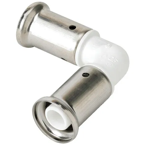 HENCO Coude 90° égal PVDF Blanc Multicouche à Sertir BE Ø32x3.0 1 HENCO Coude 90° égal PVDF Blanc Multicouche à Sertir BE Ø32x3.0