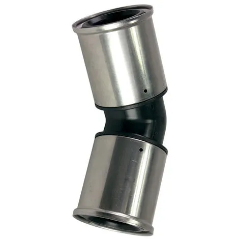 HENCO Coude 45° égal PVDF Multicouche à Sertir BE Ø63x4.5 1 HENCO Coude 45° égal PVDF Multicouche à Sertir BE Ø63x4.5
