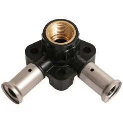 HENCO Applique Double 40mm PVDF Multicouche à Sertir TH Ou BE Femelle 1/2 - Ø20x2.0