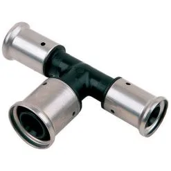 HENCO Té Réduit PVDF Multicouche à Sertir BE Ø40x3.5-50x4.0-40x3.5