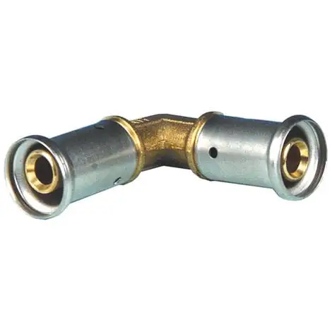 HENCO Coude 90° égal Laiton Multicouche à Sertir BE Ø32x3.0 1 HENCO Coude 90° égal Laiton Multicouche à Sertir BE Ø32x3.0