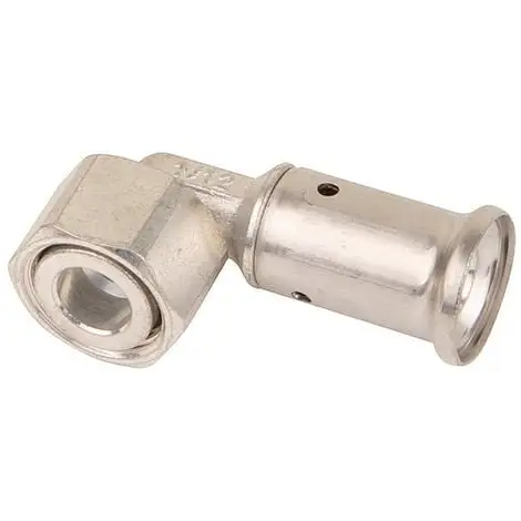 HENCO Coude 90° écrou Libre Laiton Multicouche à Sertir TH Ou BE Ø16x2.0-1/2 1 HENCO Coude 90° écrou Libre Laiton Multicouche à Sertir TH Ou BE Ø16x2.0-1/2