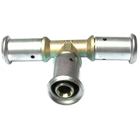 HENCO Té Réduit Laiton Multicouche à Sertir TH Ou BE Ø20x2.0-16x2.0-20x2.0 1 HENCO Té Réduit Laiton Multicouche à Sertir TH Ou BE Ø20x2.0-16x2.0-20x2.0