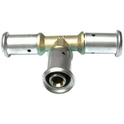 HENCO Té Réduit Laiton Multicouche à Sertir BE Ø32x3.0-20x2.0-32x3.0