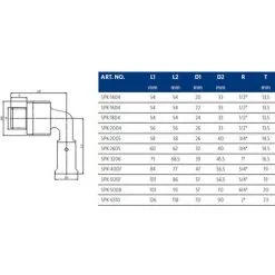 HENCO Coude 90° Mâle PVDF Multicouche à Sertir BE Ø50x4,0-1''1/2 -HENCO Soldes Magasin 3393784 2
