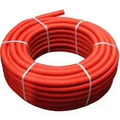 10M Tube Multicouche Pré-gainé Rouge - Ø26x3,0 - Alu 0,5mm - Henco