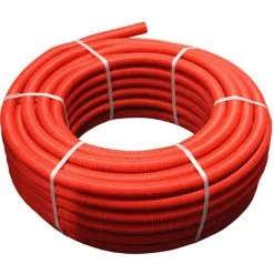 25M Tube Multicouche Pré-gainé Rouge - Ø26x3,0 - Alu 0,5mm - Henco